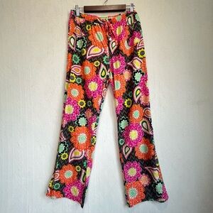 Vera Bradley Women's Pajama Bottoms Sz M 100% All Natural Cotton